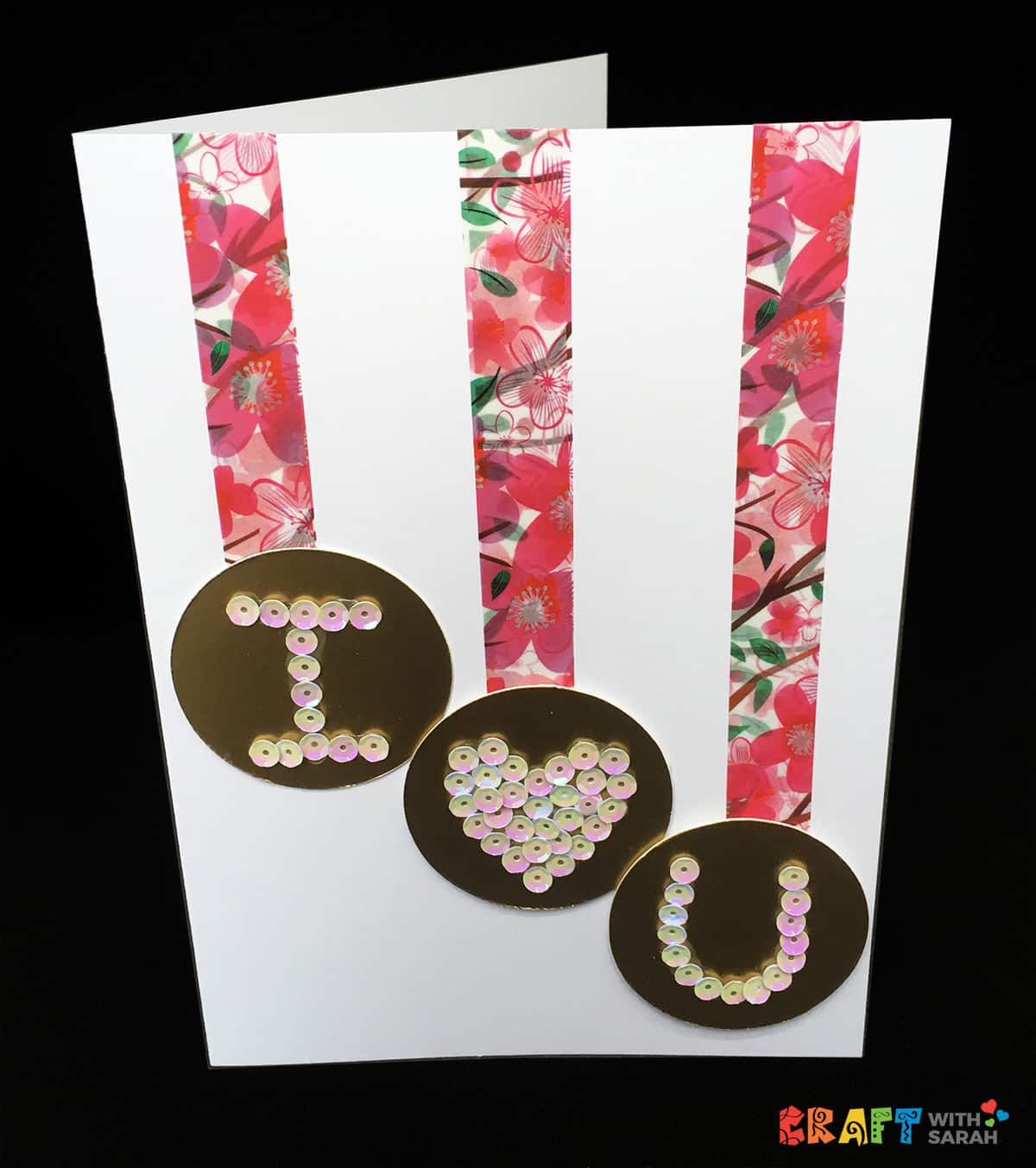 'I Heart You' Washi Tape Valentine's Day Card