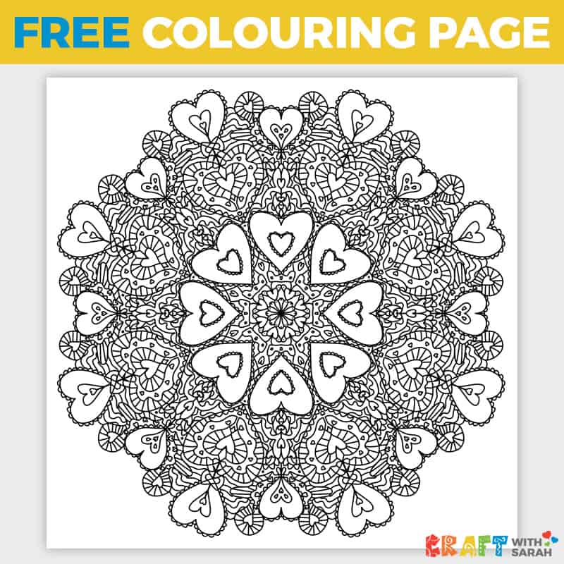 free valentine's day coloring page  craft with sarah