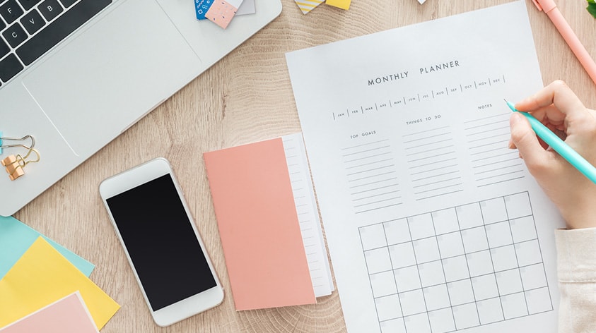 Creating a monthly plan for your small business