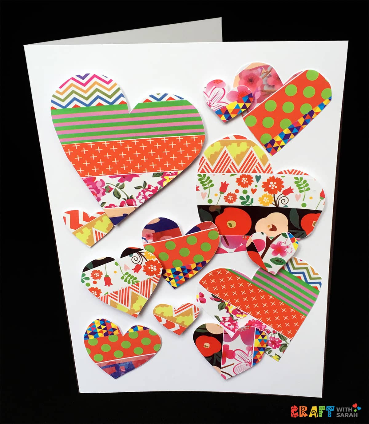 Valentine's Day card with Washi Tape More