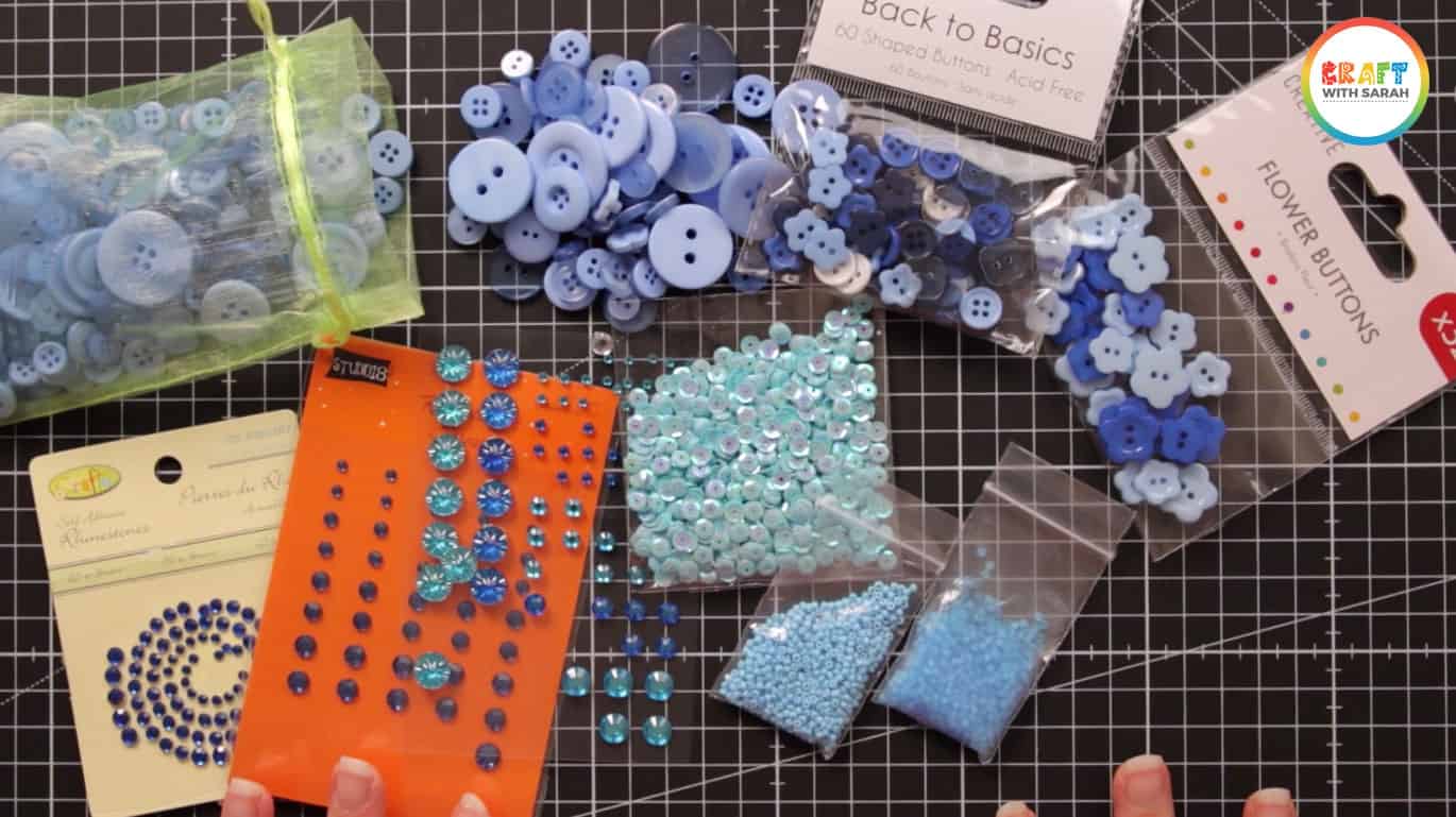 Button art craft embellishments