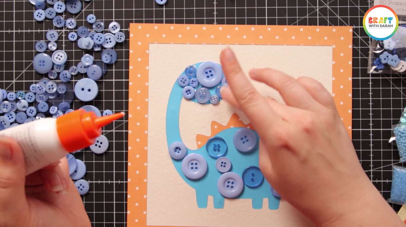 How to Make Button Art with a Cricut Craft with Sarah