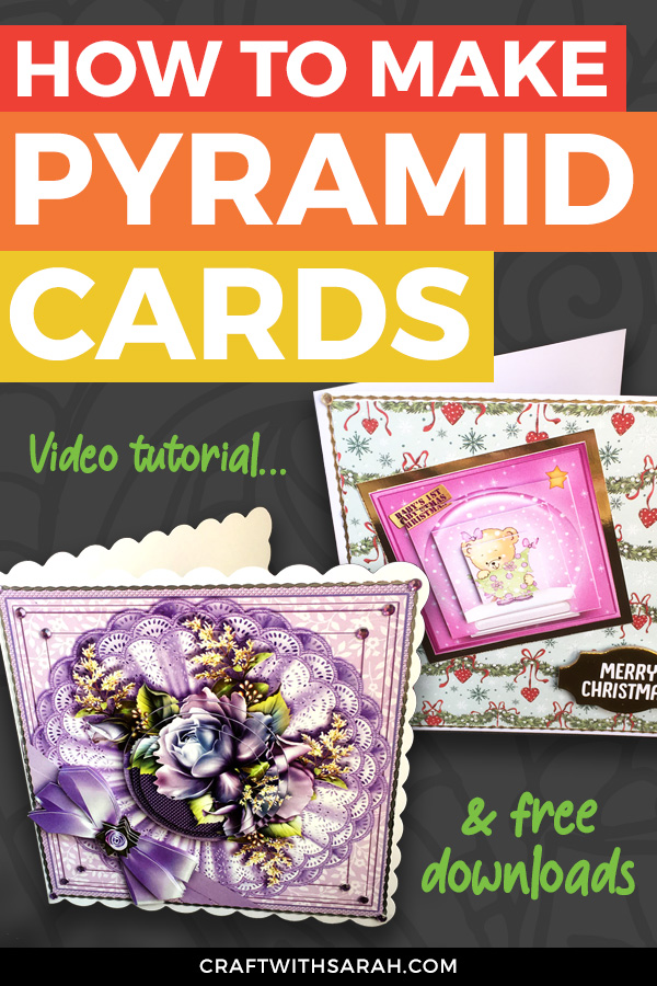 How to Make Pyramid Cards Pyramage Instructions Craft With Sarah