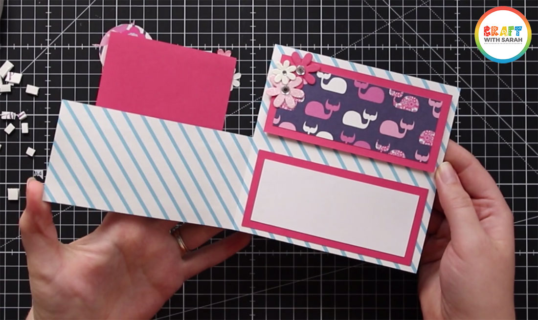 Inside of fun fold card