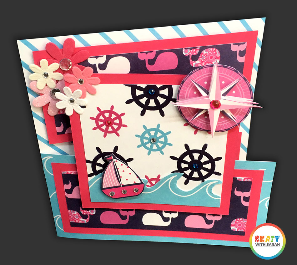 Fun fold card with a nautical theme