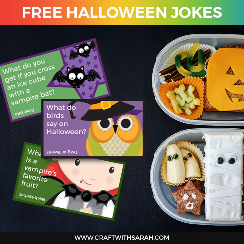 Hilarious Halloween Jokes For Kids Halloween Lunchbox Jokes Craft With Sarah