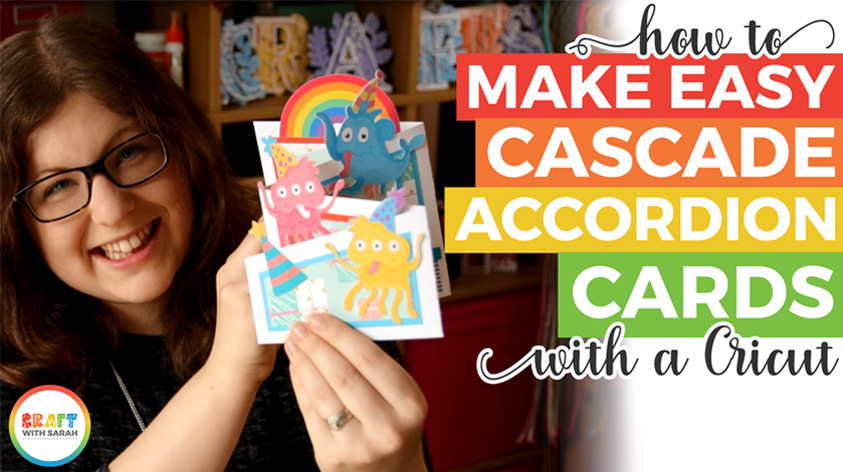 How to Make a Cascade Accordion Card with Cricut