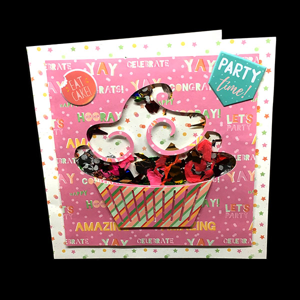 Cupcake shaker card