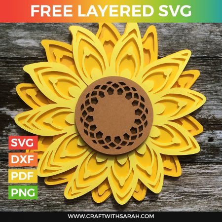 Download Sunflower Layered SVG | Craft With Sarah Sunflower Layered SVG | Craft With Sarah