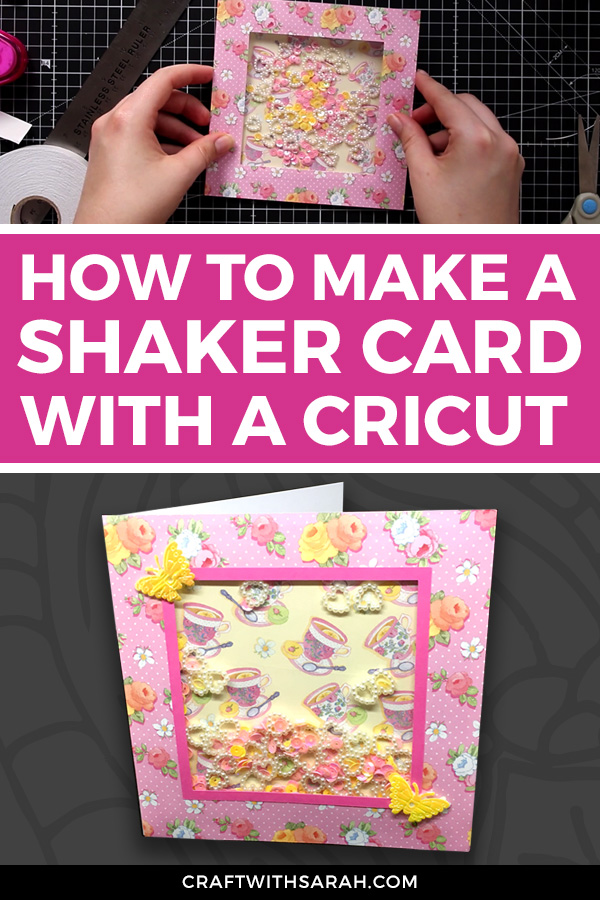 How to Make Simple Shaker Cards with Cricut (Card 1 of 4) Craft With