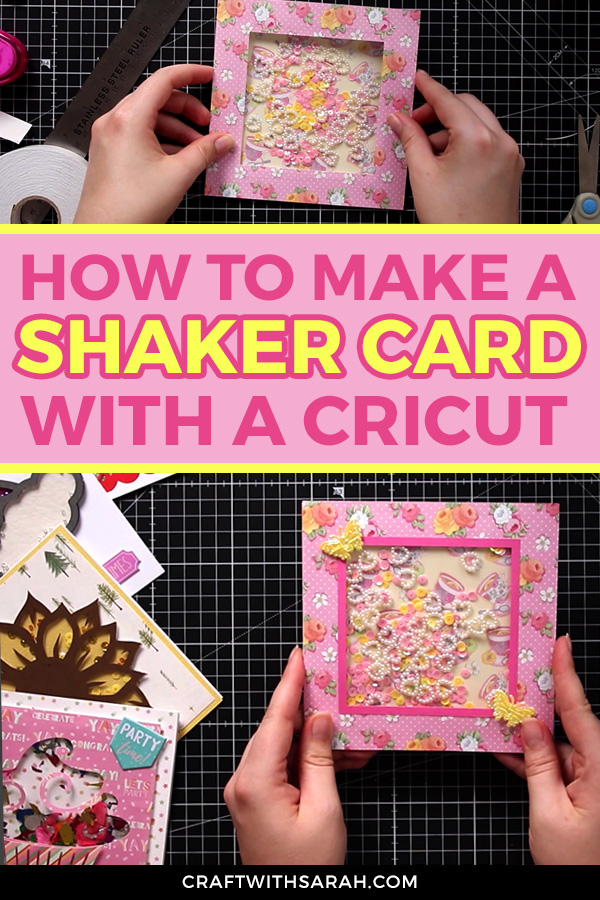 How to Make Simple Shaker Cards with Cricut (Card 1 of 4) Craft With