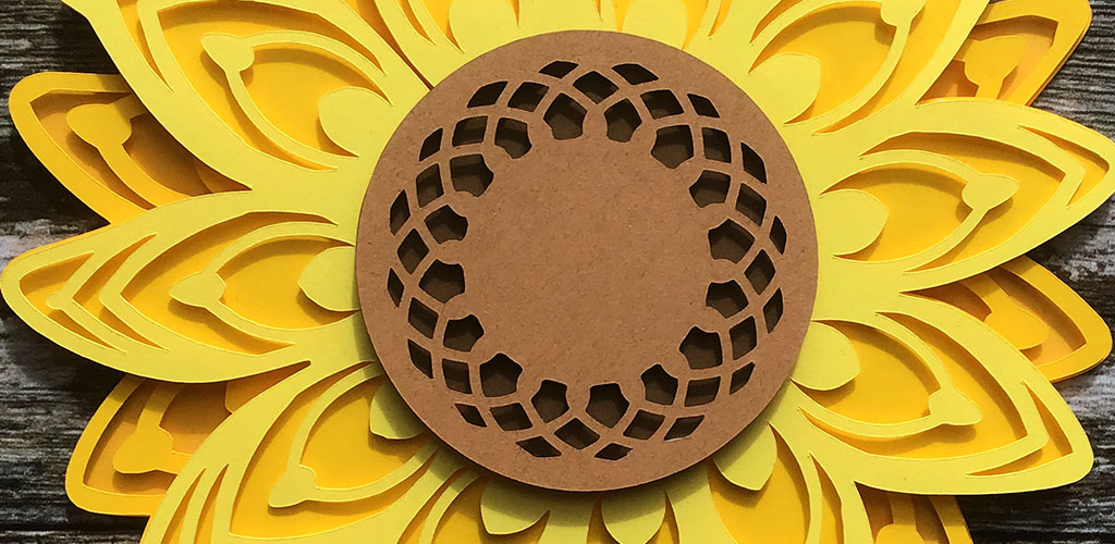 Sunflower Layered SVG | Mandala Flower Cutting File