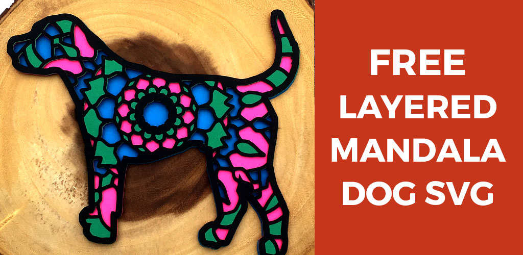 Free Mandala Dog Layered Svg Craft With Sarah