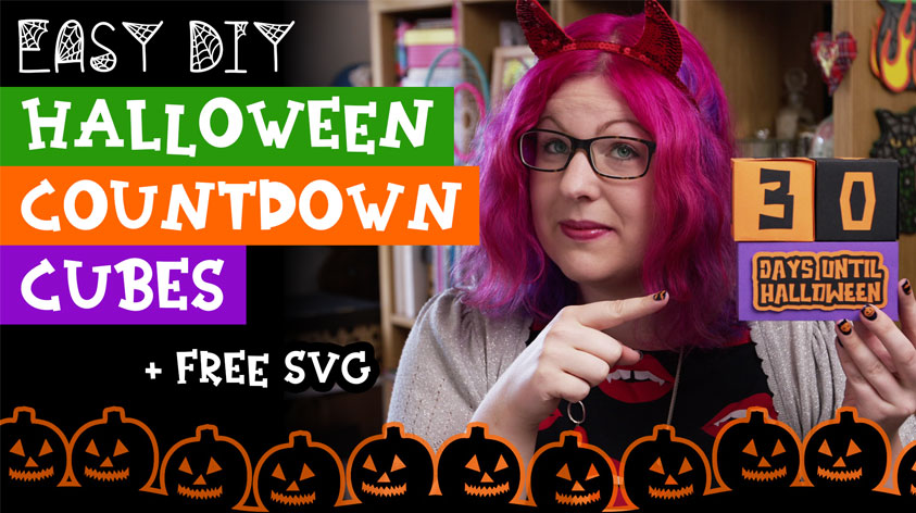 Easy DIY Halloween Countdown Cubes