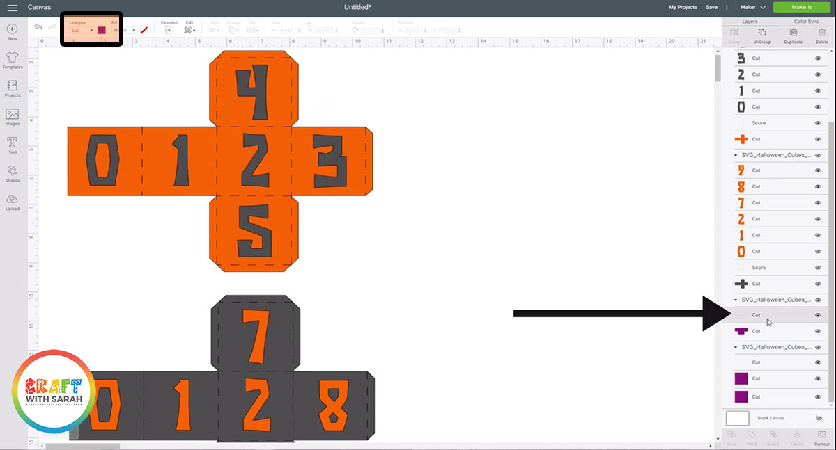 Third layer to change to a score line