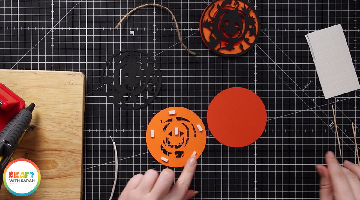 Use 3D foam pads to stick all the layers of your designs together