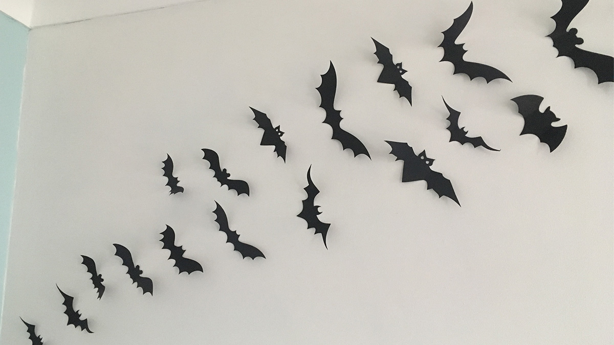 Halloween bat wall