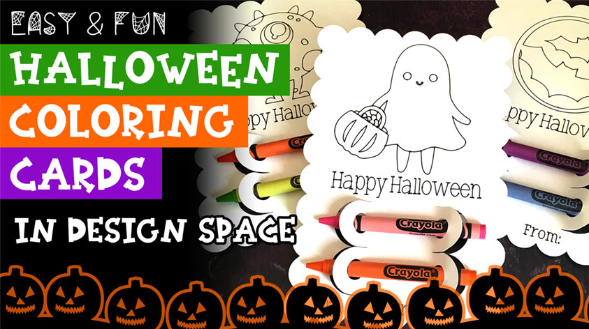 How to Make Halloween Coloring Cards with Crayons