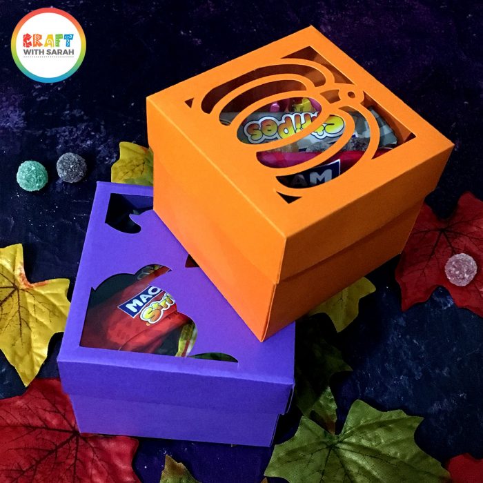 Halloween Box Gift
 Tasty Halloween Treat Boxes Made with a Cricut