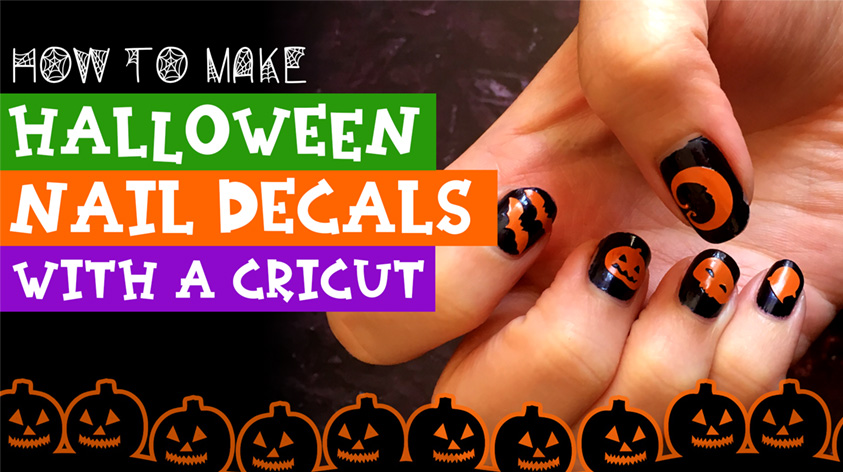 How to Make DIY Vinyl Nail Decals with a Cricut | Craft With Sarah