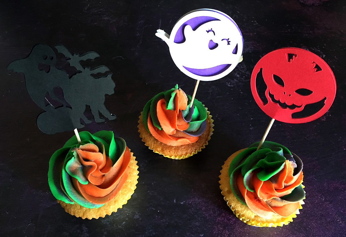 Halloween cupcake toppers