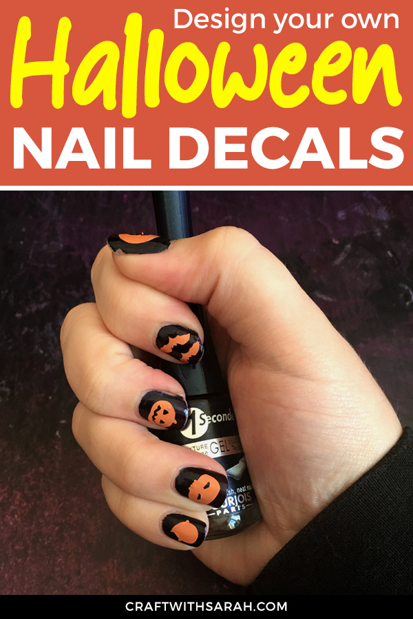 How to Make DIY Vinyl Nail Decals with a Cricut | Craft With Sarah