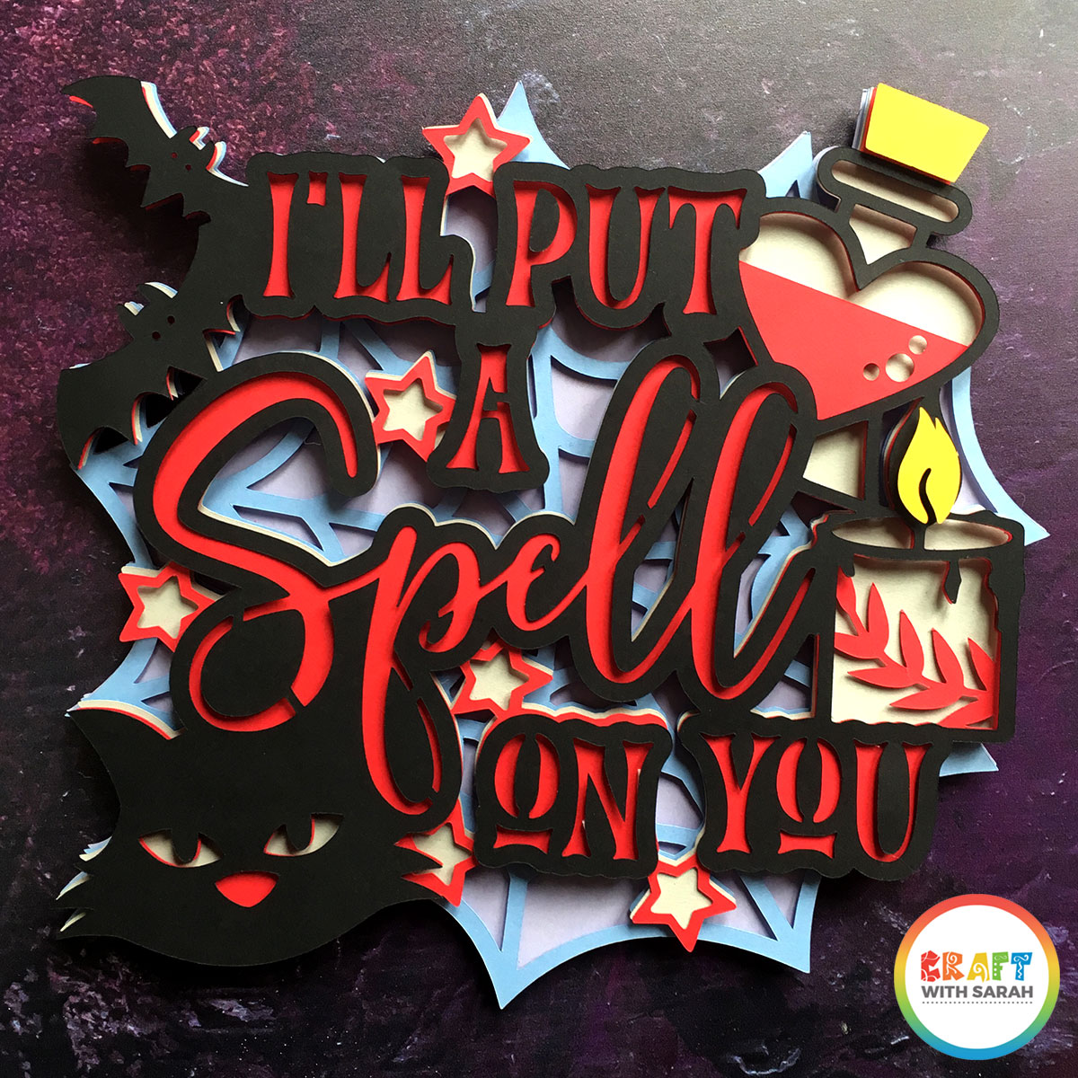 I'll put a spell on you layered SVG