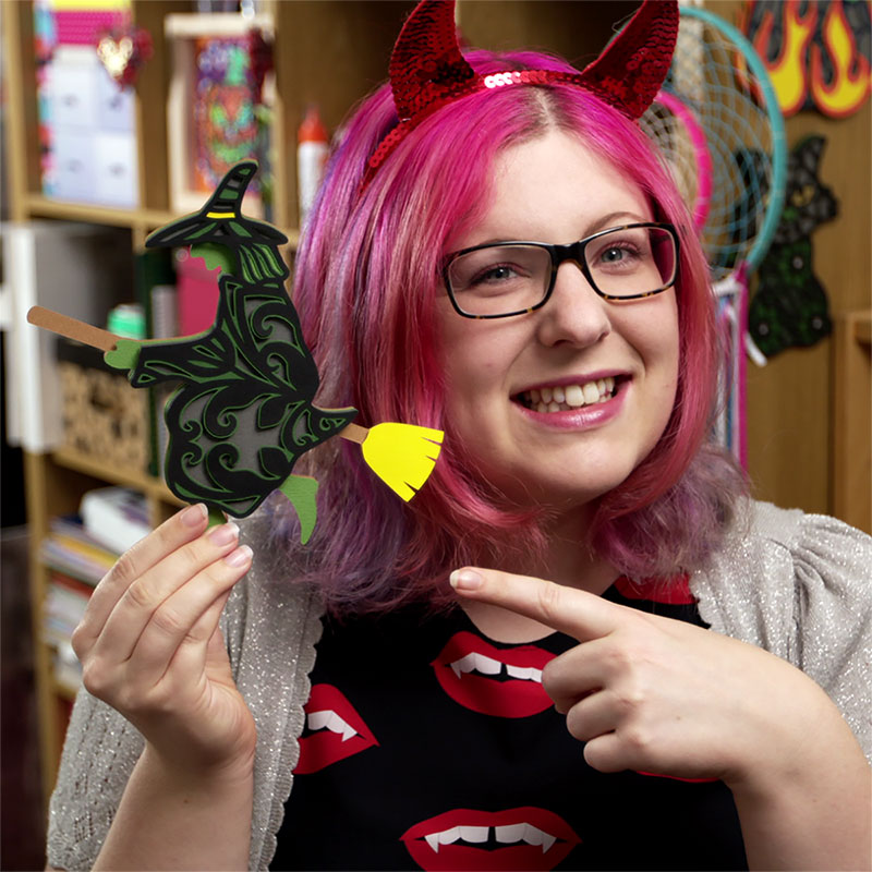 Halloween witch cutting file by Craft with Sarah