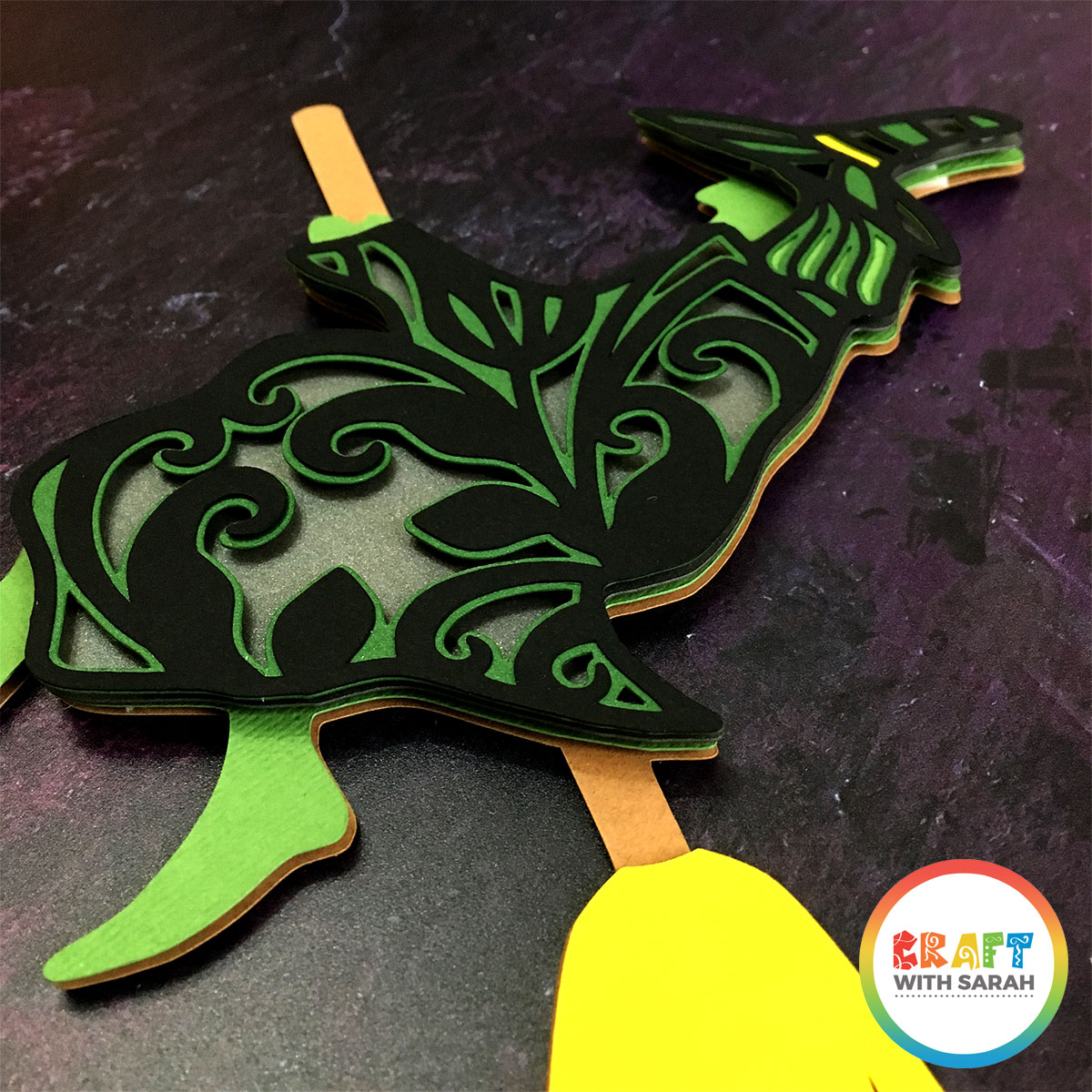 Download Flying Witch Layered SVG | Craft With Sarah