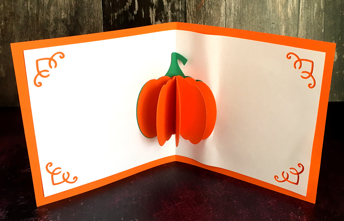 Pumpkin pop up card