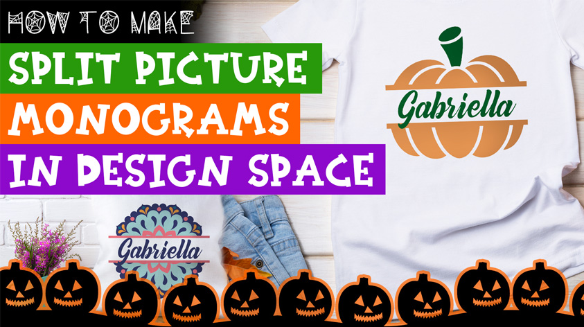 How to Make Split Picture Monograms in Cricut Design Space