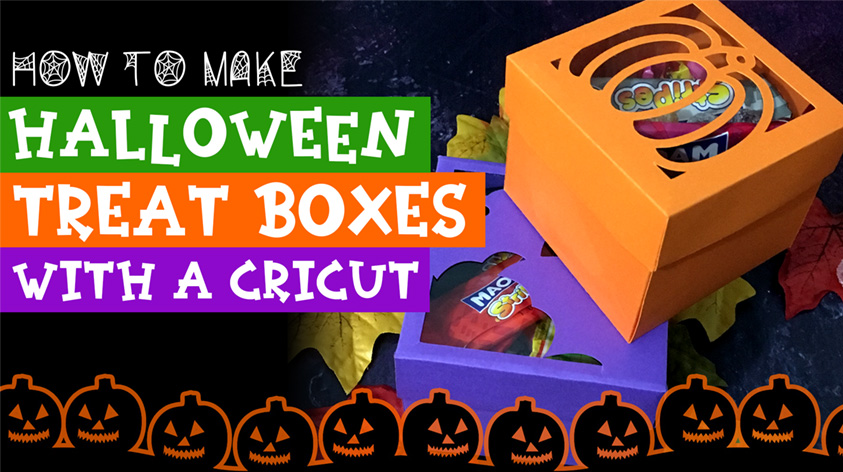 Tasty Halloween Treat Boxes Made with a Cricut