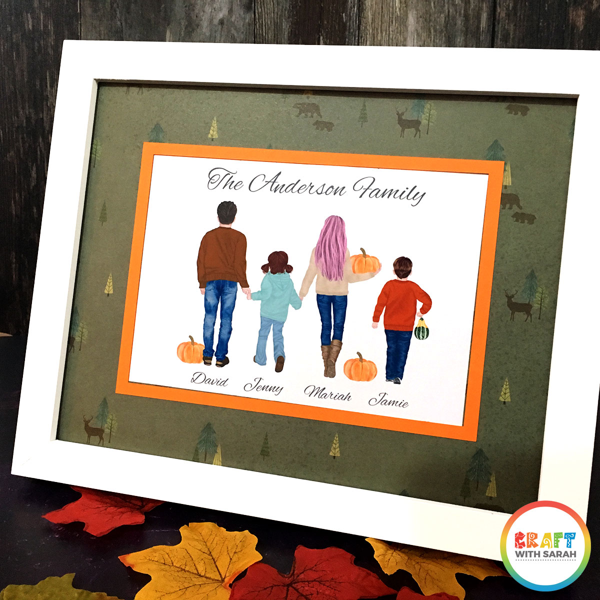 Frame your family portrait artwork