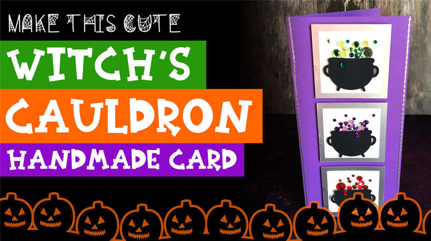 Make a Witch's Cauldron Slimline Card
