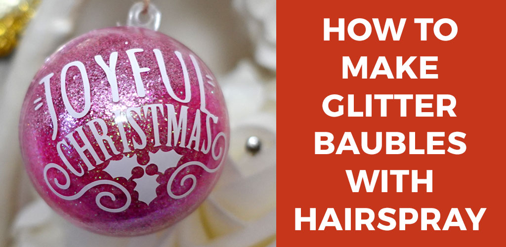 How to Make Glitter Ornaments with HAIRSPRAY!!