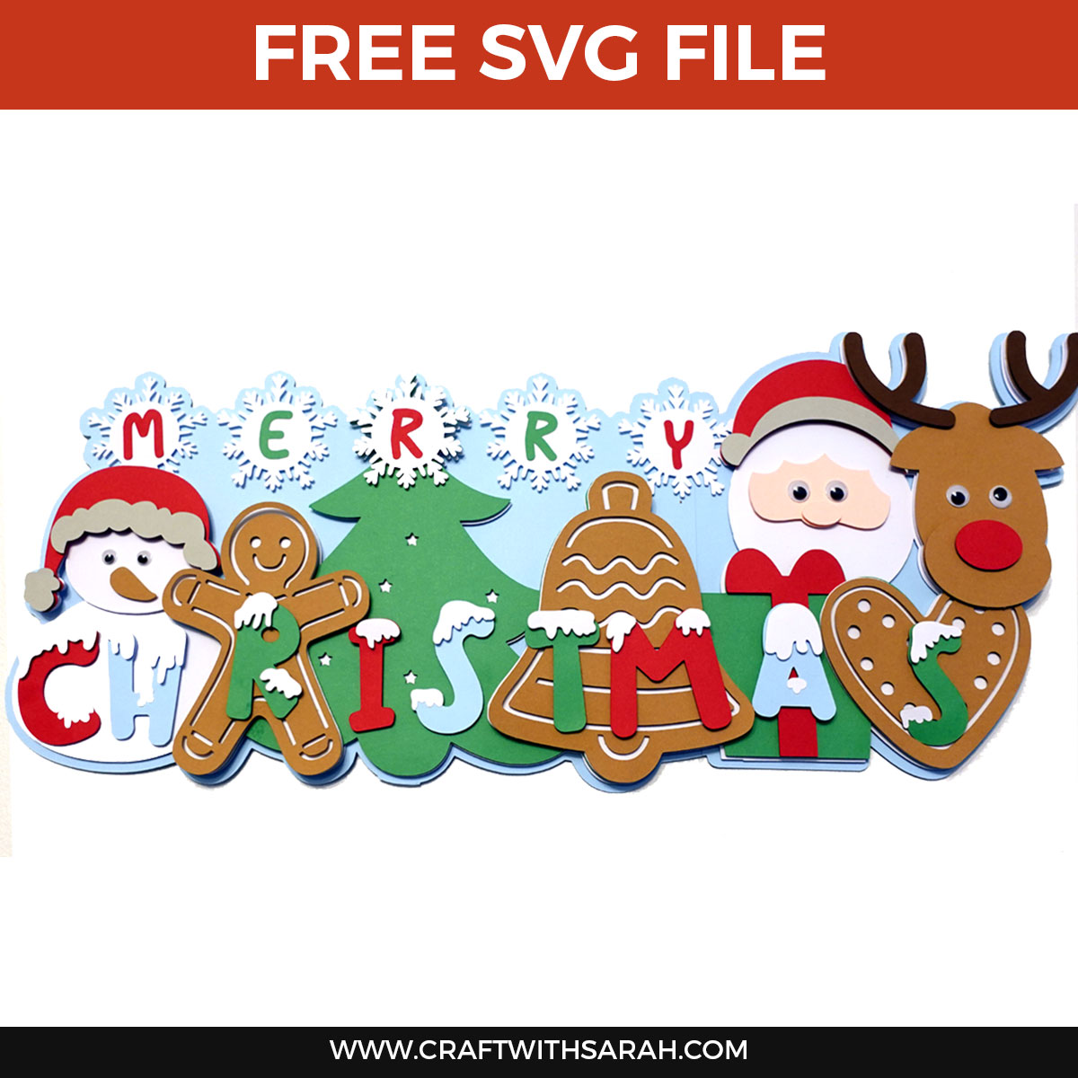 The Best Christmas Cricut Ideas | Free Christmas SVGs - Craft with Sarah