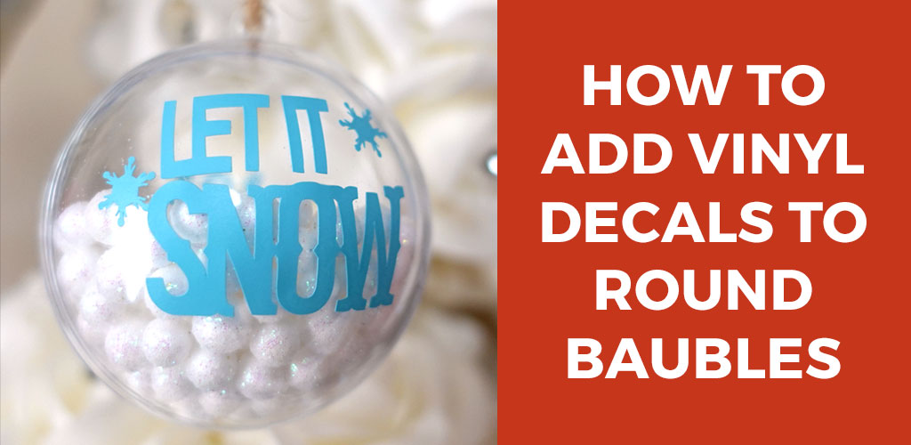 How to Add Vinyl to Round Ornaments Craft with Sarah