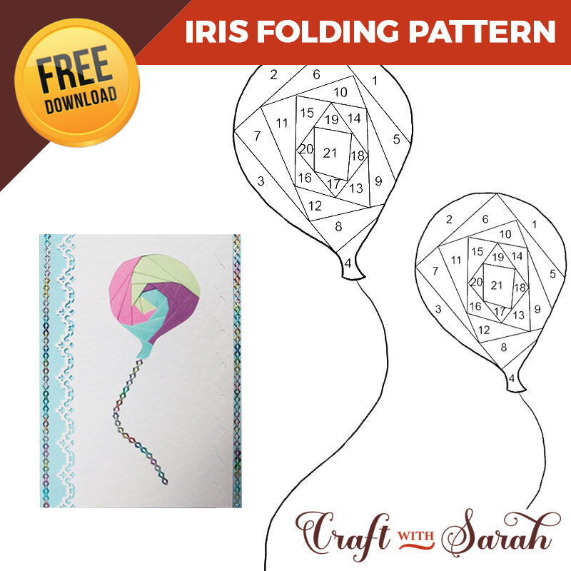 Free Balloon Iris Folding Pattern
