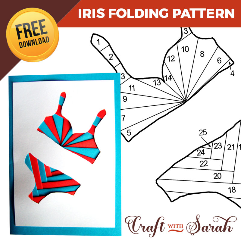 Free Bikini Iris Folding Pattern