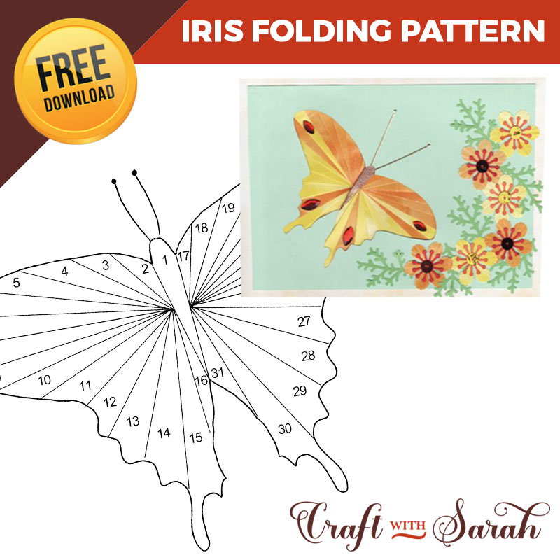 Free Butterfly Iris Folding Pattern