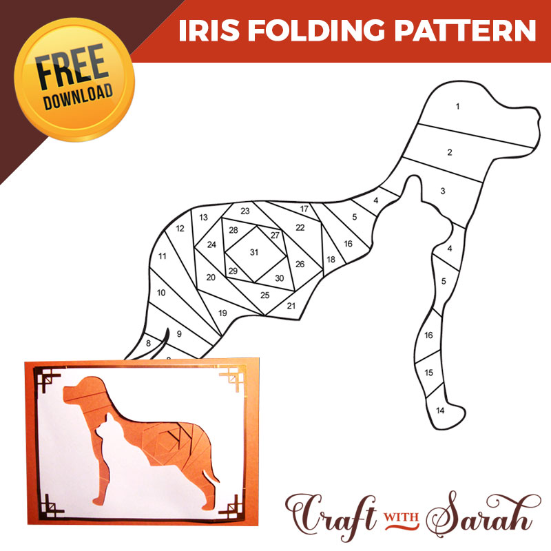 Free Cat & Dog Iris Folding Pattern