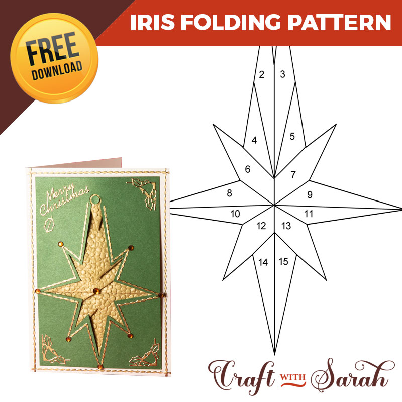 Free Christmas Star Fancy Folding Pattern