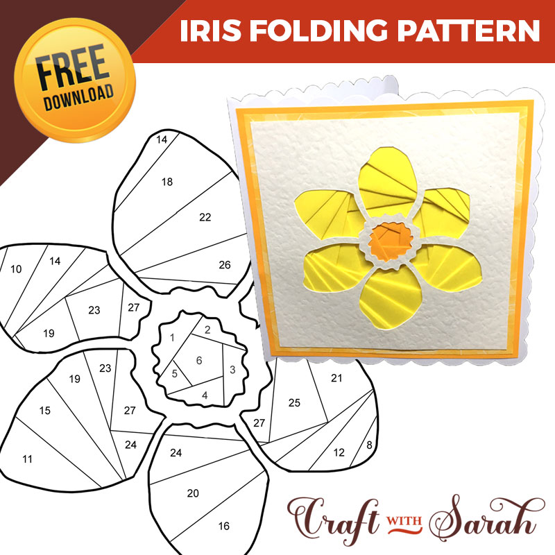 Free Daffodil Iris Folding Pattern