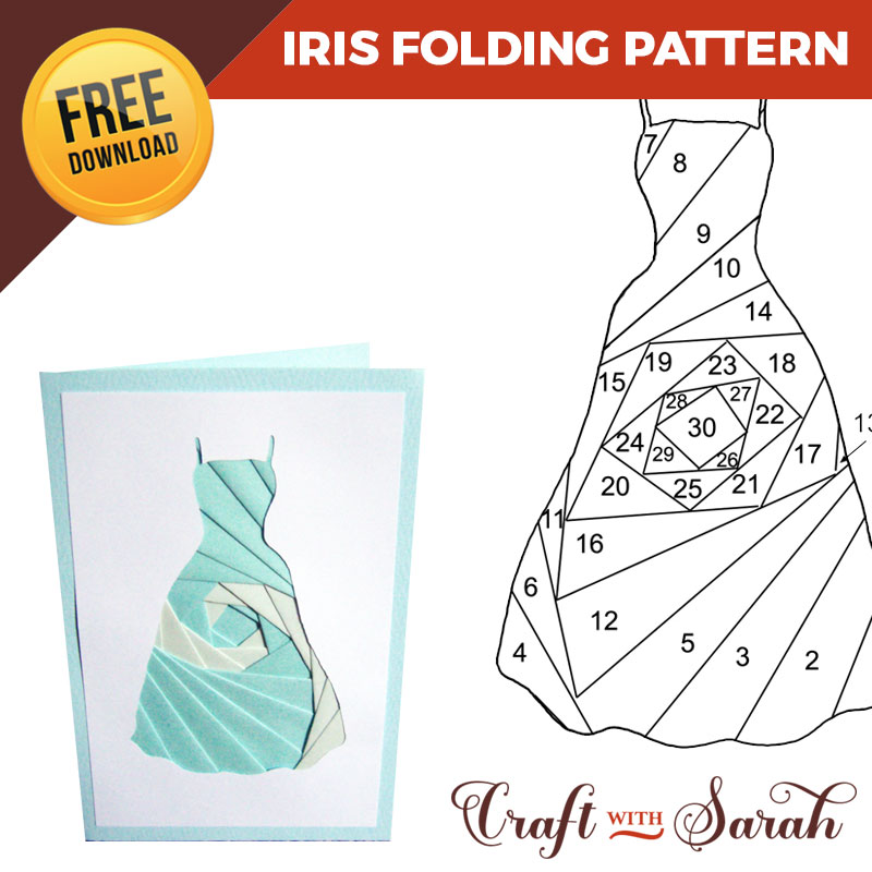 Free Dress Iris Folding Pattern