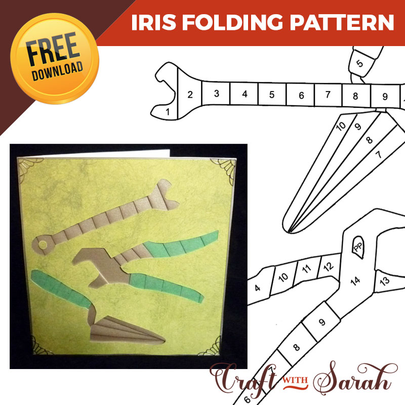 Free Tool Kit Iris Folding Pattern