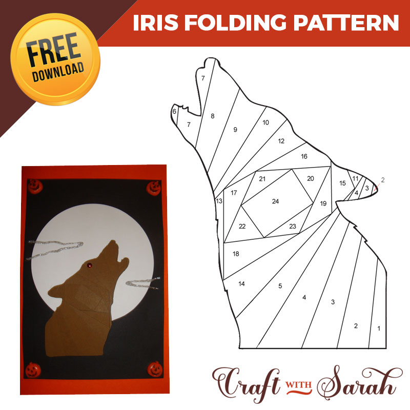 Free Wolf Iris Folding Pattern