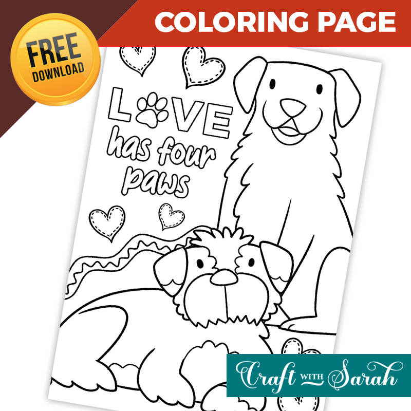 Free Coloring Page for Dog Lovers