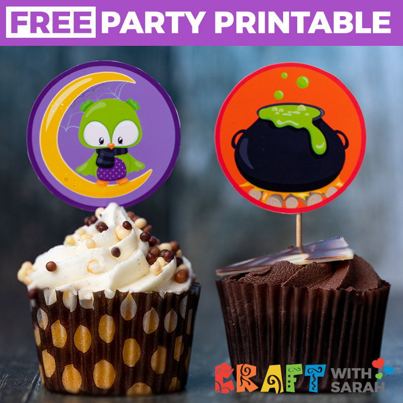 Free Free Halloween Cupcake Topper Printables