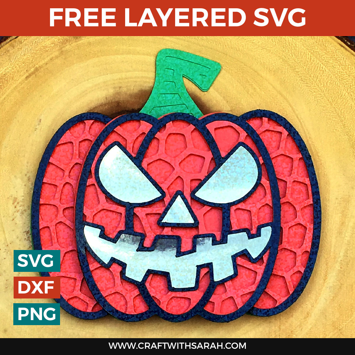 Download Free Halloween Jack O Lantern Pumpkin Layered Svg Craft With Sarah