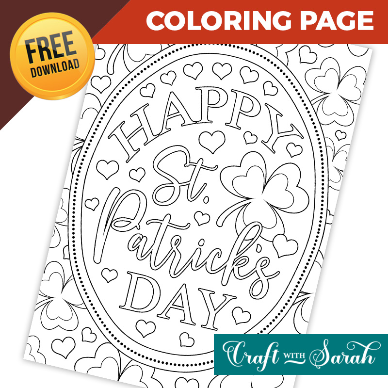 Free St Patrick’s Day Coloring Page